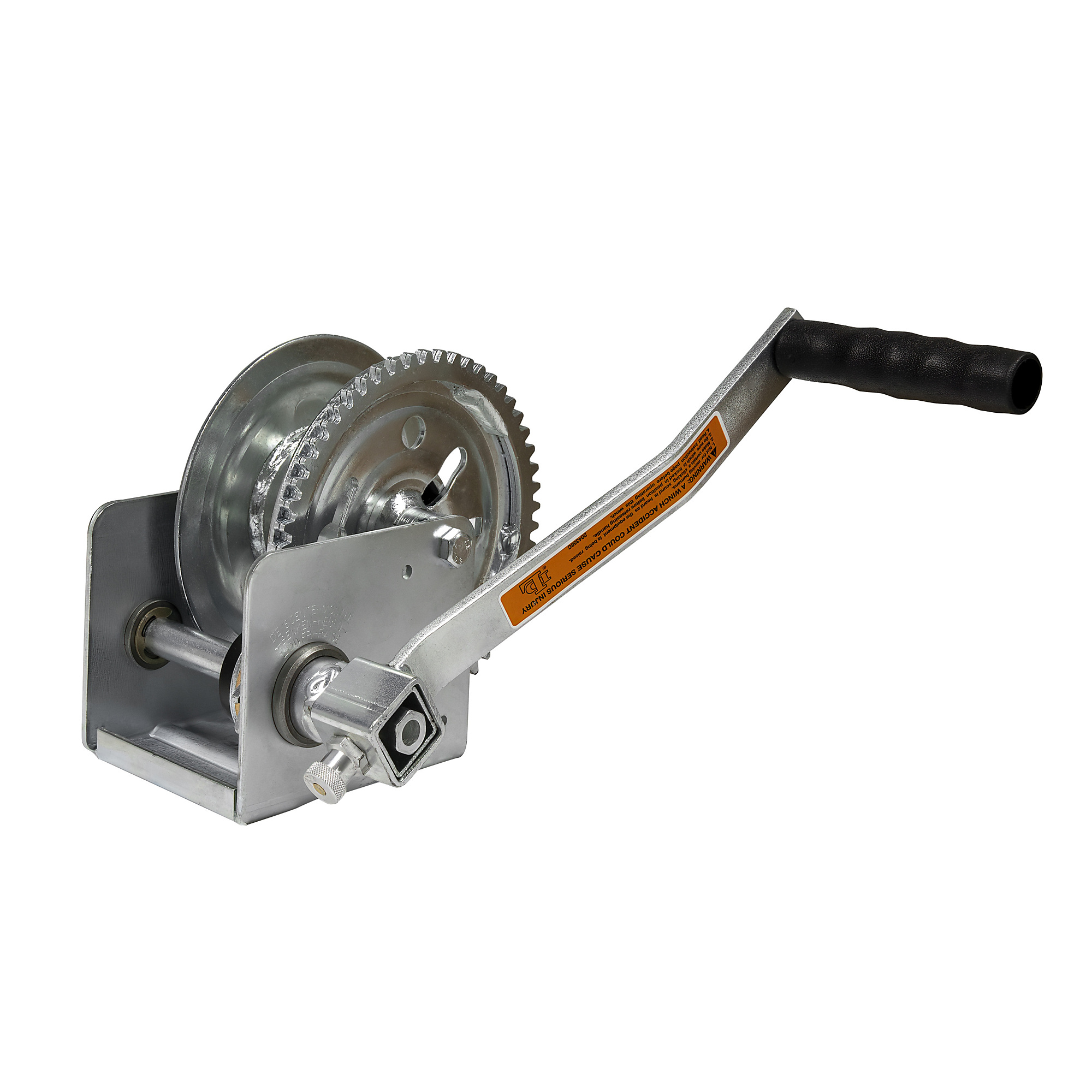 OZ Lifting Products, 1200lb Carbon Steel Hand Winch, Max. Capacity 1200 lb, Min. Lift 1 in, Max. Lift 80 in, Model# OZWINHND1